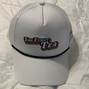 Too Turnt Tea White Trucker Hat